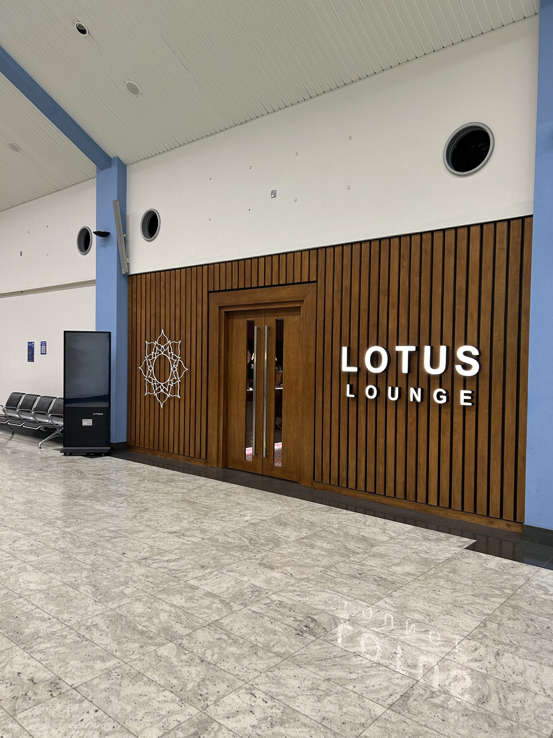Lotus First Class Lounge entrance